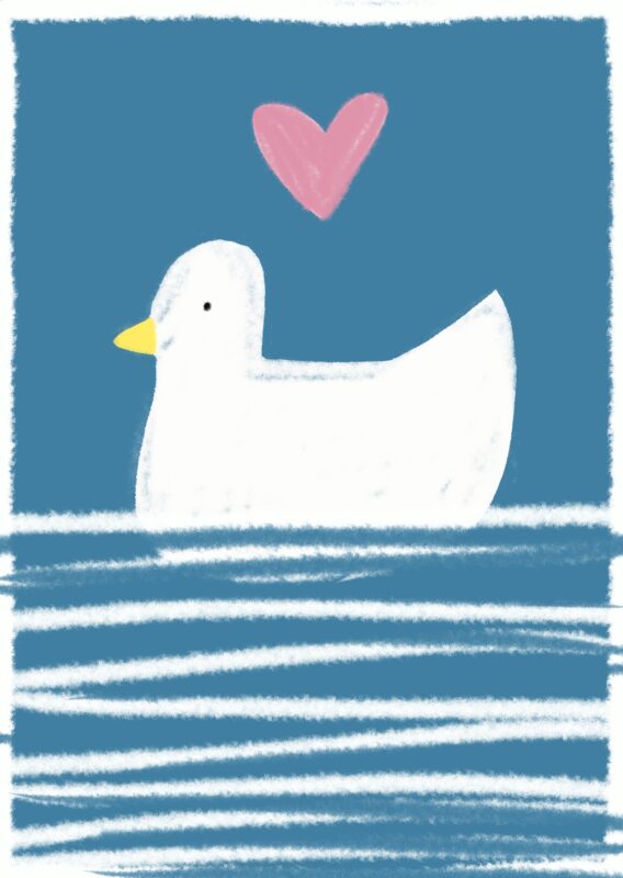 Geburtskarte *Ente*