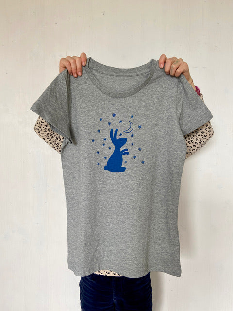 Shirt *Hase* Damen grey
