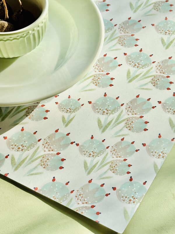 Tischset & Geschenkpapier "Garten"