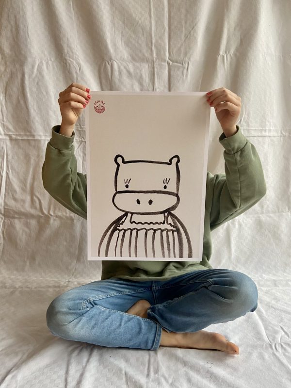 Poster - Nilpferd