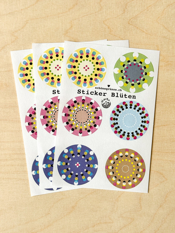 Sticker Blüten