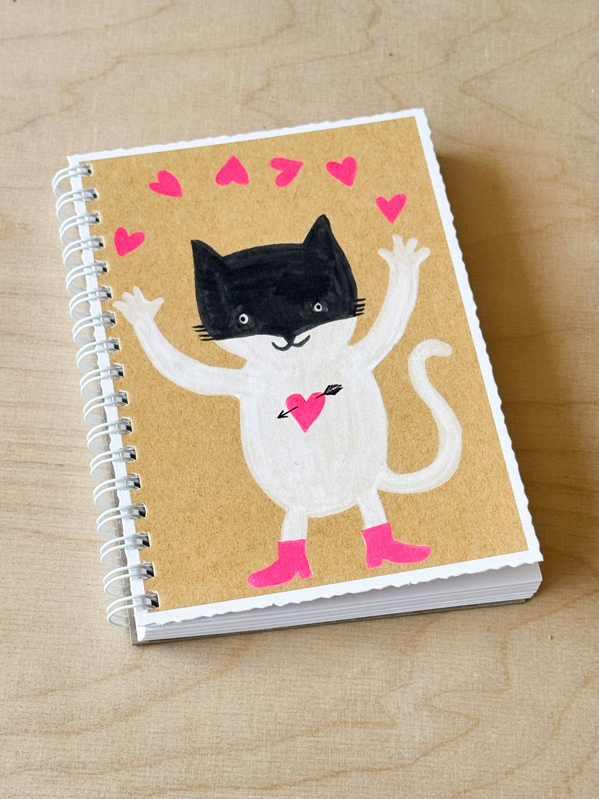 Notizbuch-Happy Katze