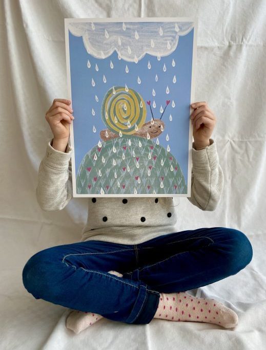 Poster - Regenschnecke
