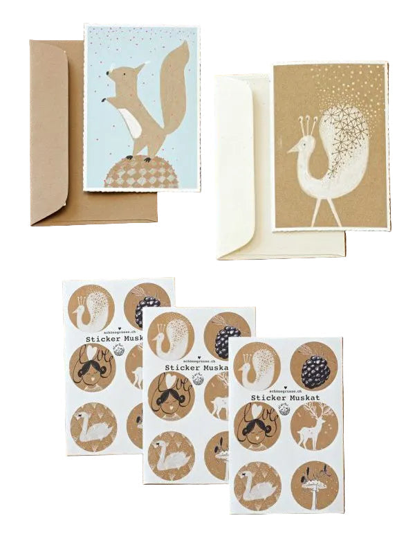 Set *Hörnchen&Pfau*