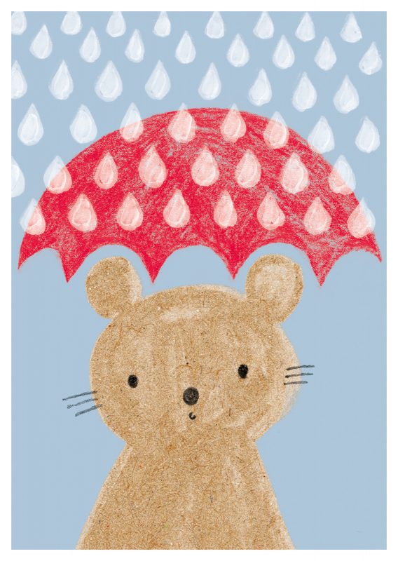 Winter - Maus unter Schirm (194)