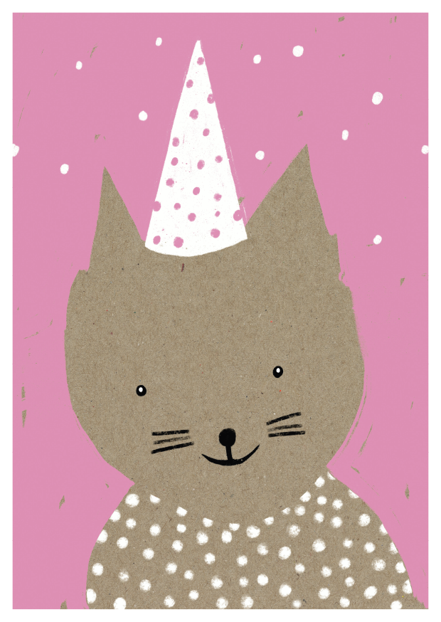 Circus - Katze mit Hut (265)