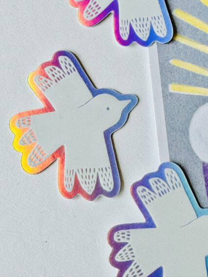 Sticker Vogel Hologram